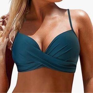 Amazon twist front bikini top